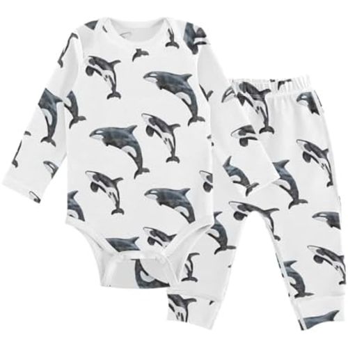 vvfelixl Baby Bodysuits Pants Sets Guitar Headphones Long Sleeve Baby Clothes For Boys Girls 0-24M Black