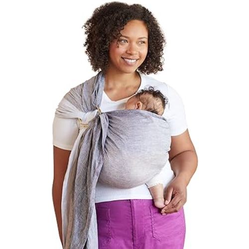 LÍLLÉbaby Ring Sling Baby Wrap Carrier for Infants & Toddlers (8-30lbs), Made for Versatile Babywearing, Support Wrap for Mother's, Adjustable & Sturdy, Lightweight & Comfortable (Nimbus Clouds)