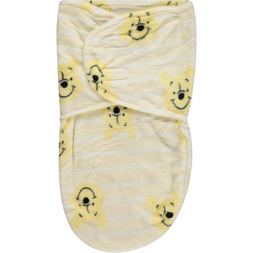 Disney Winnie The Pooh Single Ply Baby Swaddle Sack, Soft Easy Wrap Newborn Infant Swaddling Blanket, Sleep/Hospital Swaddles for Newborns