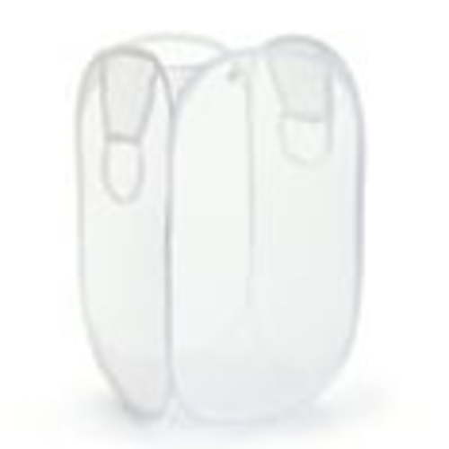 Mainstays Mesh Pop-up Hamper, Collapsible, Holds 2 Loads, White