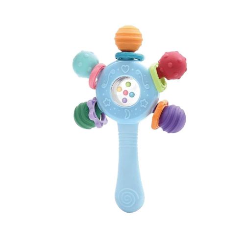 Itreatu Baby Sensory Toy for 0-6 Months,Montessori Early Education Toy,Teething Toy for 3-6 Months,6-12 Months, Rattle Stick Toy,Baby Rattle, Grasp Training Toy, Baby Teething Toys,Newborn Toys (Blue) : Amazon.com.au: Toys & Games
