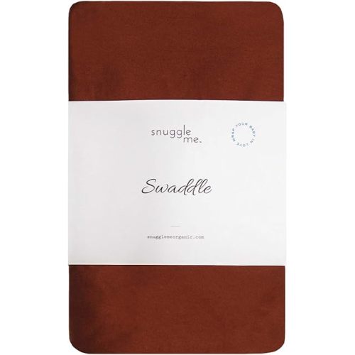 snuggle me Swaddle | Organic Cotton Swaddle Blanket, Soft Stretch, 47 x 47 inches | Gingerbread