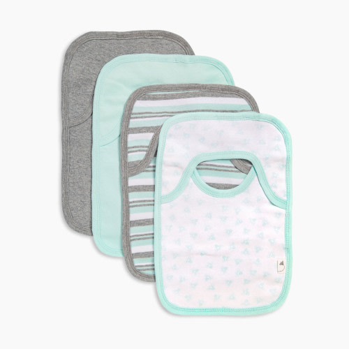 Burt's Bees Baby Organic Lap Shoulder Bib (4 Pack) - Seaglass