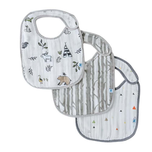 Cotton Muslin Classic Bibs - 3 Pack | Snuggle Bugz | Canada's Baby Store