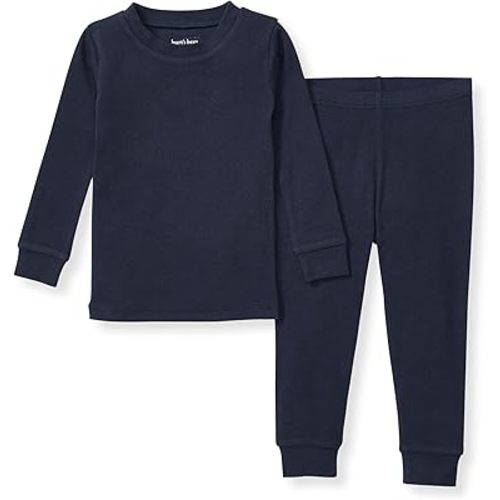 Burt's Bees Baby Baby Boys Pajamas, 2-Piece Long Sleeve Tee and Long Pant Cotton PJ Set, Sizes for 12 Months to 12 Years
