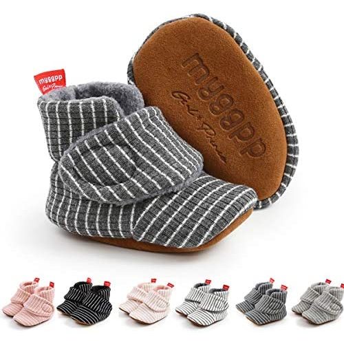 Ohwawadi Infant Baby Slippers Girls Boys Booties Warm Baby Socks Shoes Newborn Crib Shoes Baby Footwear Prewalkers