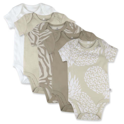 5-Pack Organic Cotton Short Sleeve Bodysuits | Honest Baby Clothing