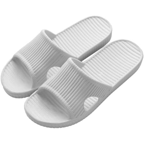 Shower Slippers for Women Men, Quick Drying Lightweight Non Slip Open-toe EVA Travel-friendly Breathable Shoes Slide Slippers for Bathroom,House Slipper,Outdoor