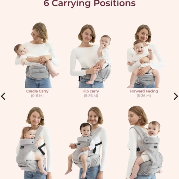 2-In-1 Hip Seat Baby Carrier