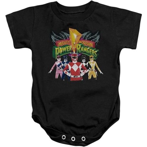 Infant Power Rangers Rangers Unite Infant Onesie Size 6 Mos Black