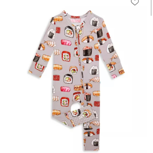 Unisex Sushi Mushi Convertible One Piece Jumpsuit Footie - Baby