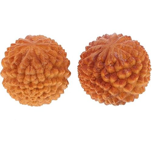 Wood Hand Exercise Ball Massage Ball Chinese Exercise Baoding Wood Massage Tools Health Exercise Cypress Massage Balls for Hand Exercise