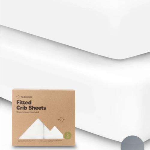2-pack Organic Cotton Fitted Crib Sheet Set
