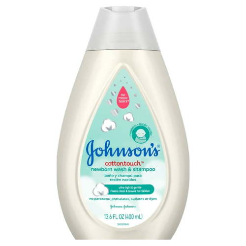 Johnson's CottonTouch for Newborn Baby and Toddler Bath Shampoo and Body Wash, 13.6 oz