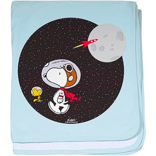 CafePress Space Snoopy Baby Blanket, Super Soft Newborn Swaddle