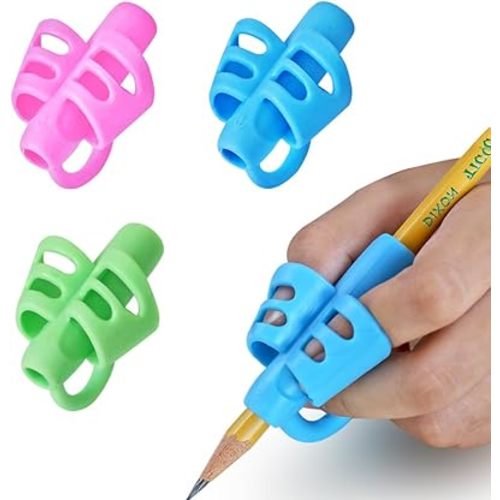 JuneLsy Pencil Grips Pencil Grips for Kids Handwriting Posture Correction Training Writing AIDS for Kids toddler Preschoolers Students Children Special Needs (3pack01)