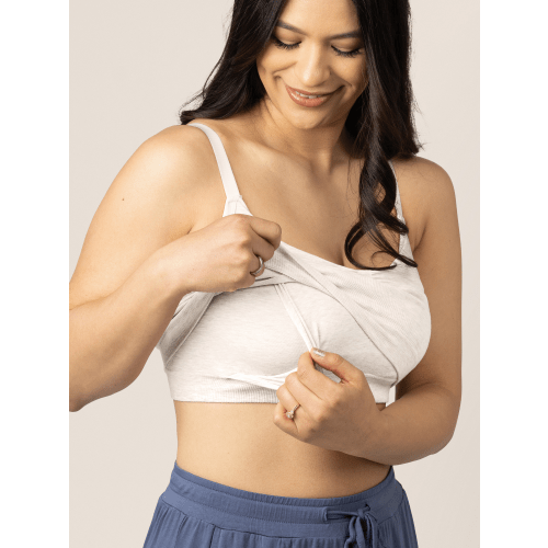 Sublime® Bamboo Hands-Free Pumping Lounge & Sleep Bra | Black - Kindred Bravely