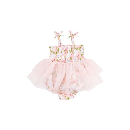 Magnolia Print Organic Cotton Tutu Bodysuit