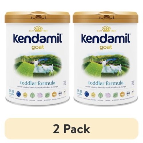 (2 pack) Kendamil Goat Toddler Formula Powder, European, Whole A2 Milk, with HMOs, Prebiotics, No Palm Oil or Soy, with DHA, 28.2oz