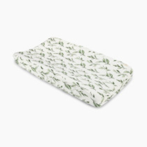 Crane Baby Cotton Quilted Change Pad Cover - Parker Leaf