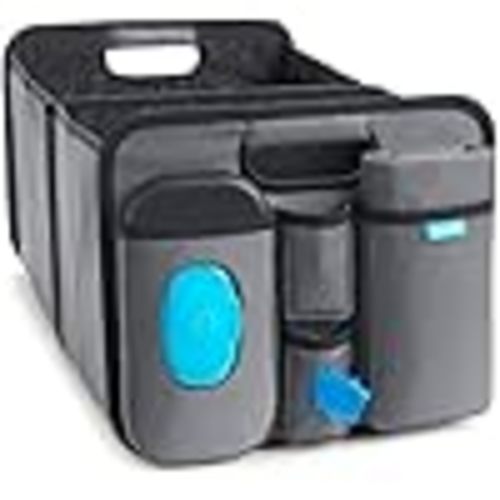 Amazon.com : Munchkin Brica Out-n-About Trunk and Car Organizer with Diaper Changing Station, Collapsible, Grey : Baby