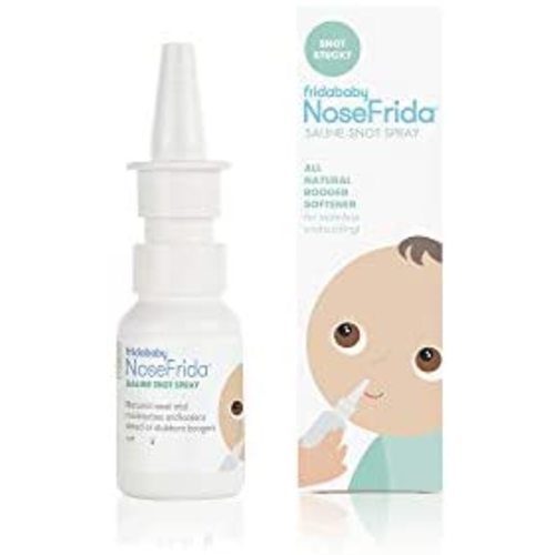 NoseFrida Saline Spray by Frida Baby Saline Nasal Spray To Soften Nasal Passages For Use Before NoseFrida The SnotSucker (0.68 FL OZ)