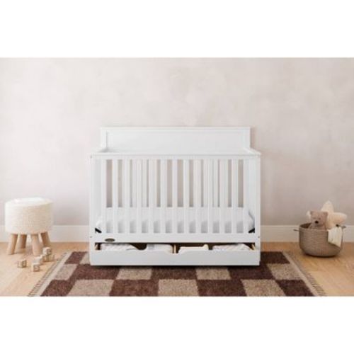 Graco Shiloh 5-in-1 Convertible Crib with Drawer - White