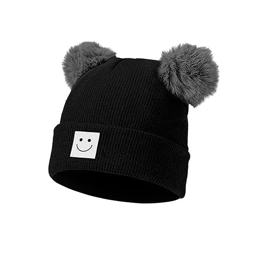 Baby Beanie Hat Toddler Infant Winter Knitted Hat Kids Soft Warm Pom Pom Beanie Cap for Boys Girls