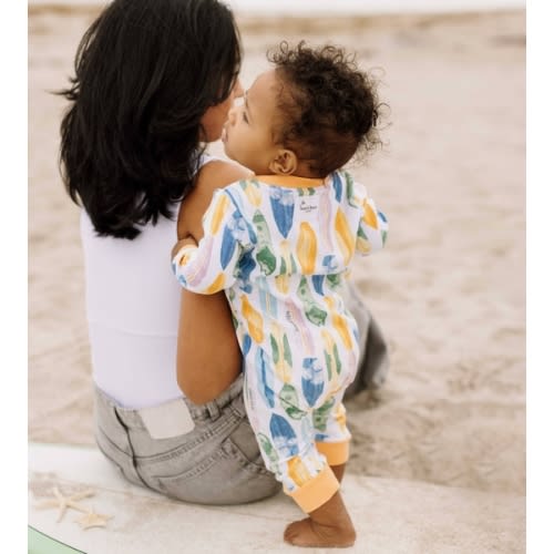 Vibrant Surf Organic Cotton Pajamas