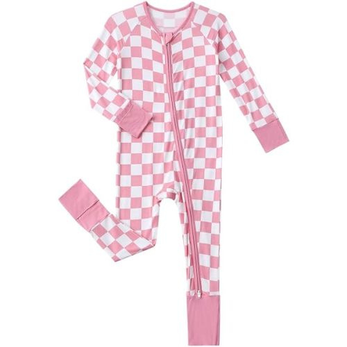 Baby Viscose from Bamboo Pajamas - Infant Boys Girls Footless Zippy Pjs Sleep 'N Play Clothes - One Piece Romper