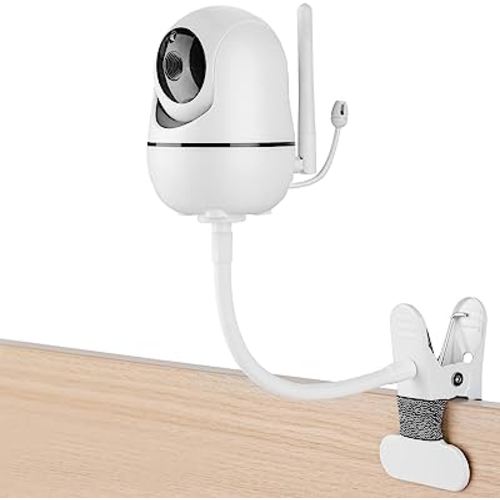 iTODOS Baby Monitor Mount Compatible with HelloBaby HB65/HB6550/HB6558/HB66/HB248,ANMEATE SM935E/SM650,Bonoch,ChildsFarm Baby Monitor, 8inches Flexible Arm, Attach Your Baby Cam Wherever You Like