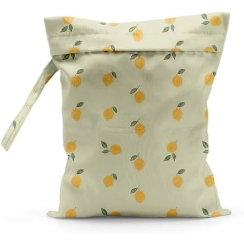 Lemon Wet Dry Bag Reusable Wet Bags for Swimsuits Diaper Bags for Baby