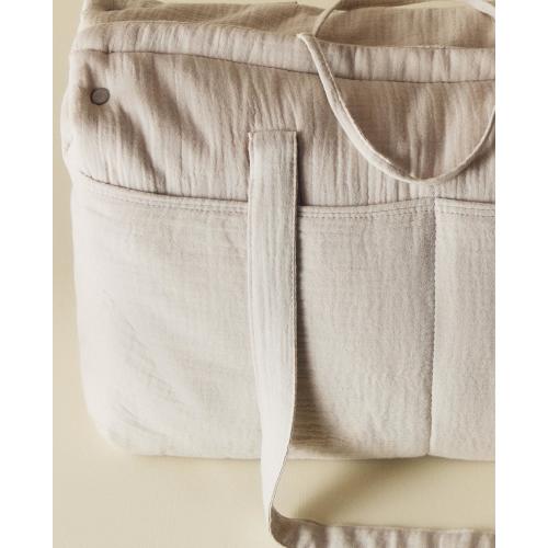 COTTON DIAPER BAG WITH A MOON