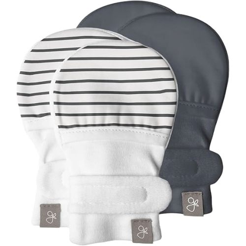 goumikids Stay-On Mitts 2 Packs - 0-3 Months