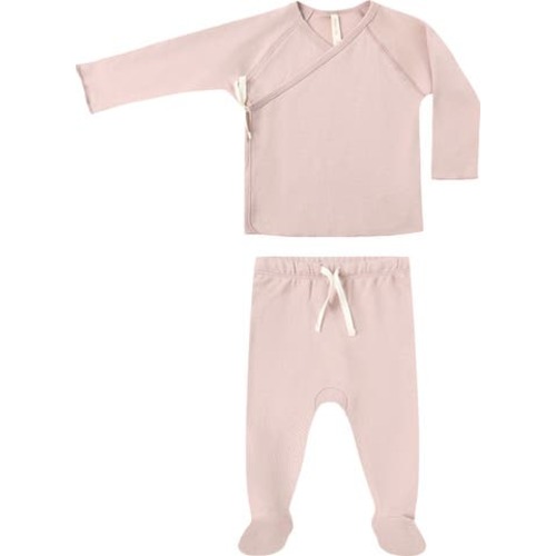 Wrap Top & Footed Pants, 0-3M