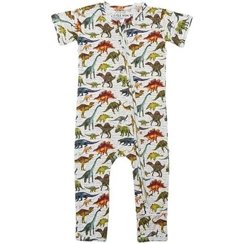 Bums & Roses Bamboo Cap Sleeve Baby Romper | Soft Spandex and Viscose from Bamboo | Two-way Zipper for Easy Change