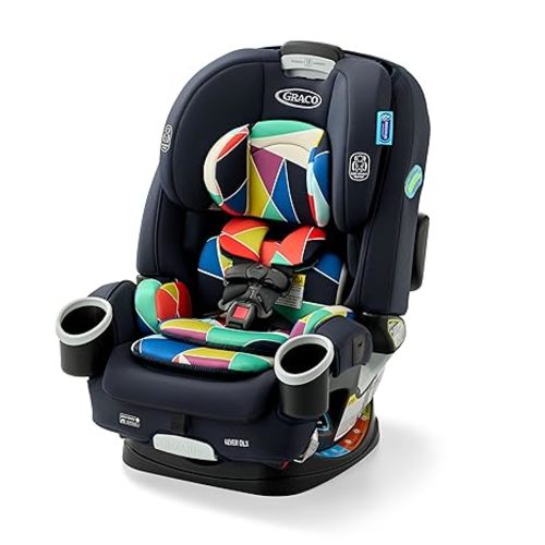 Graco 4Ever DLX 4-in-1 Car Seat, Infant to Toddler Car Seat, with 10 Years of Use, Rear-Facing, Forward-Facing, Highback and Backless Booster Seat, Geo Pop