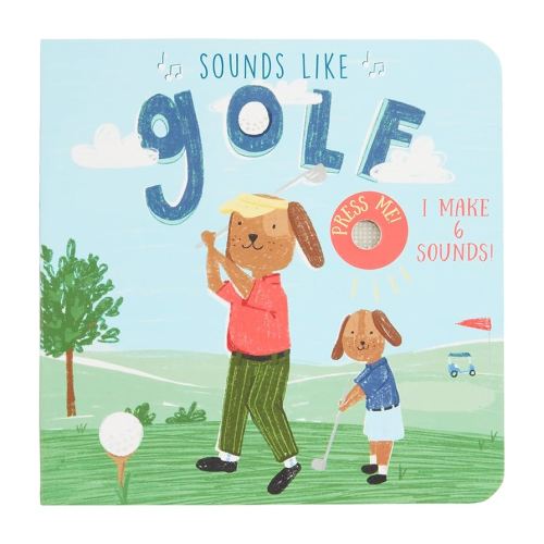 Mud Pie Kids Sounds Like Golf Board Book; 6 1/4" X 6 1/4"