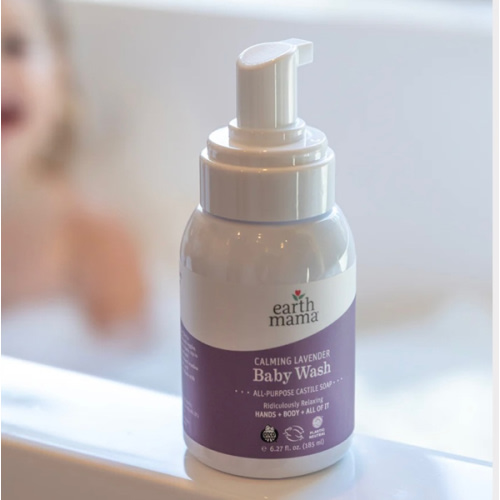 Calming Lavender Organic Castile Baby Wash | Earth Mama