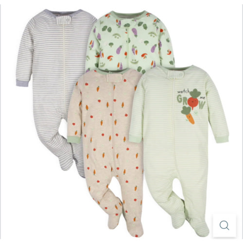 4-Pack Baby Neutral Happy Veggies Sleep 'N Plays – Gerber Childrenswear