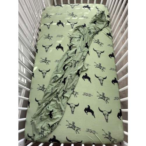 Rodeo Time Bamboo Crib Sheet