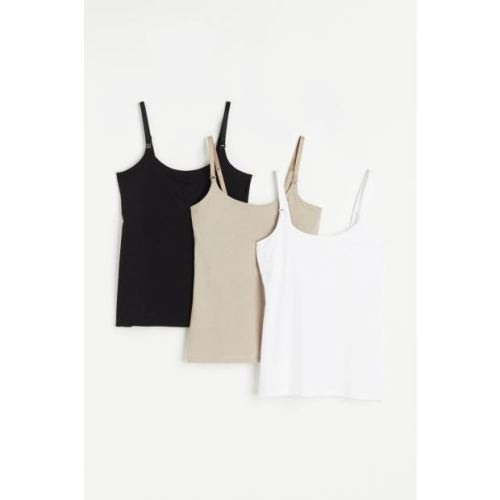 H&M MAMA 3-pack Nursing Tank Tops