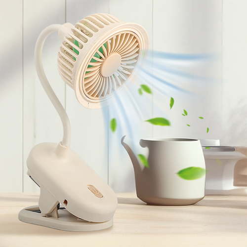 Clip on Fans Mini Fan Portable USB Battery Operated Rechargeable Quiet Personal Desk/ Baby Stroller Fan 3 Speeds Flexible Neck Great for Bed Office Car Dorm Travel Camping Beach