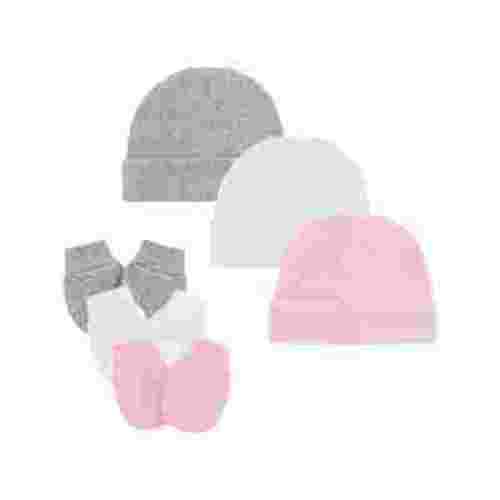 FOREEMME Baby Beanies for Boys Girls Newborn Baby Hat with Mittens Cute Cotton Hospital Hats for 0-6 Months