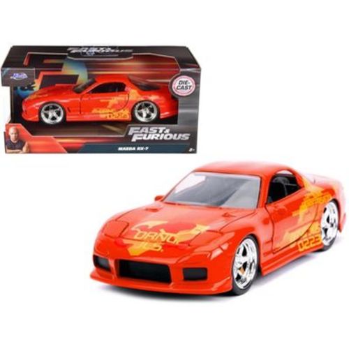 Orange Julius' Mazda RX-7 Orange Metallic with Graphics "Fast & Furious" Series 1/32 Diecast Model Car by Jada