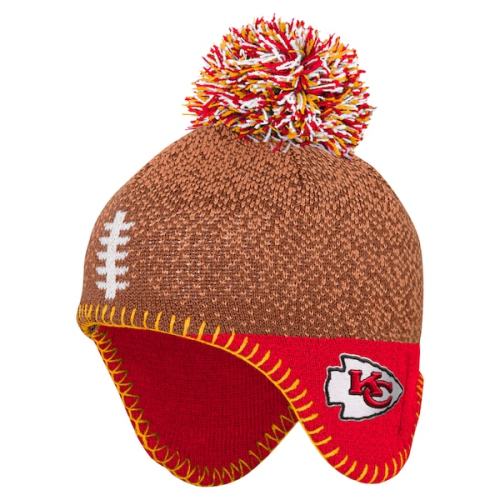 Kansas City Chiefs Infant NFL Infant Football Head Knit - Brown