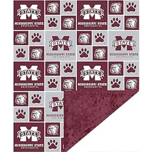 Amazon.com: Future Tailgater Mississippi State Bulldogs Minky Blanket Throw 36" L x 28" W : Baby