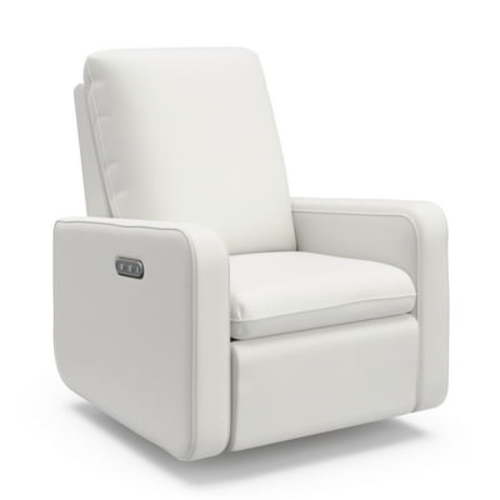 Graco Teddi Infant Power Recliner Swivel Glider with USB, Ivory Basketweave