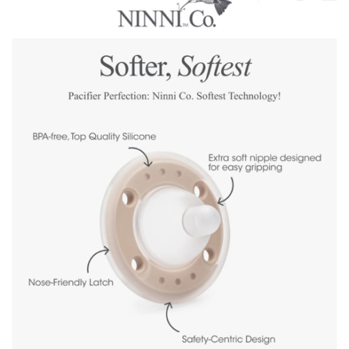 Ninni Pacifier Oatmeal 2 Pack