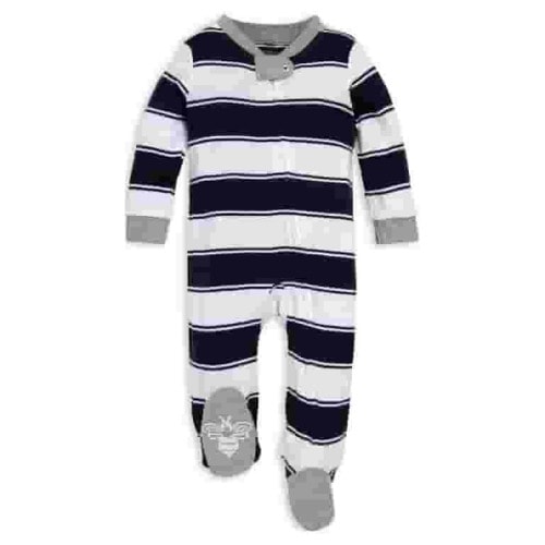 Burt's Bees Baby Organic Cotton Baby Boy One Piece Sleep 'N Play, Sizes Newborn-6/9 Months